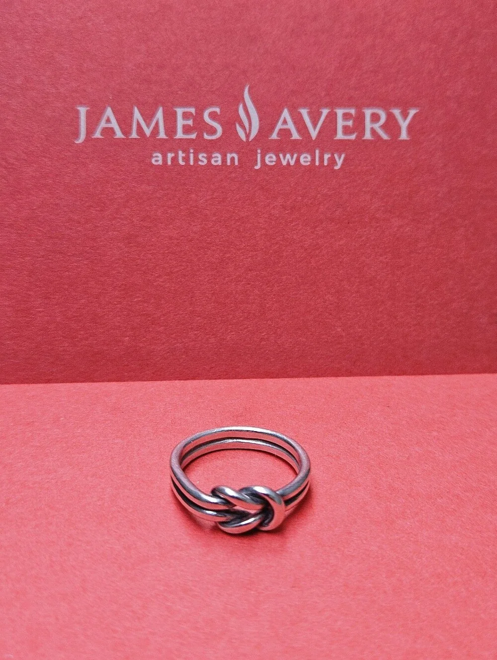 James Avery Retired Lover's Knot Ring in Sterking Silver Size 7